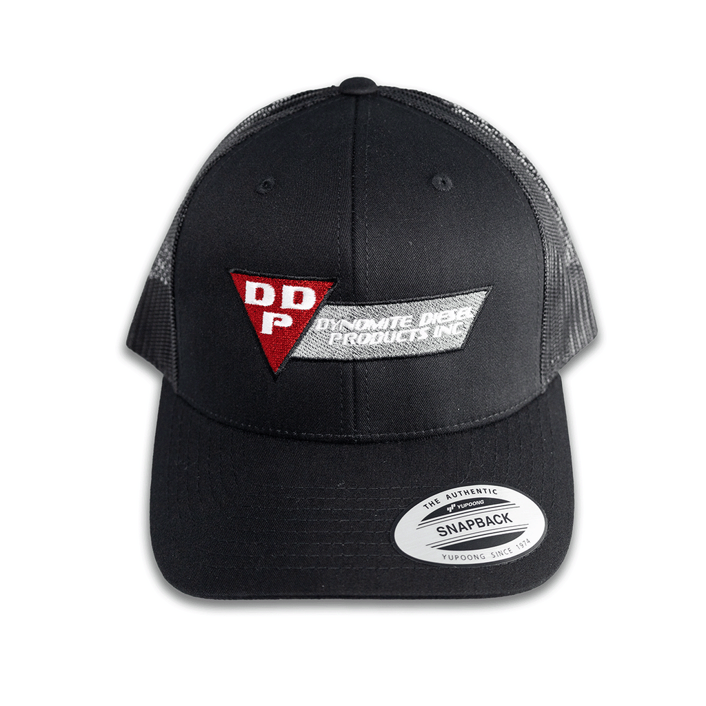 Color Flag Logo Snapback Trucker Hat (Black/Black)