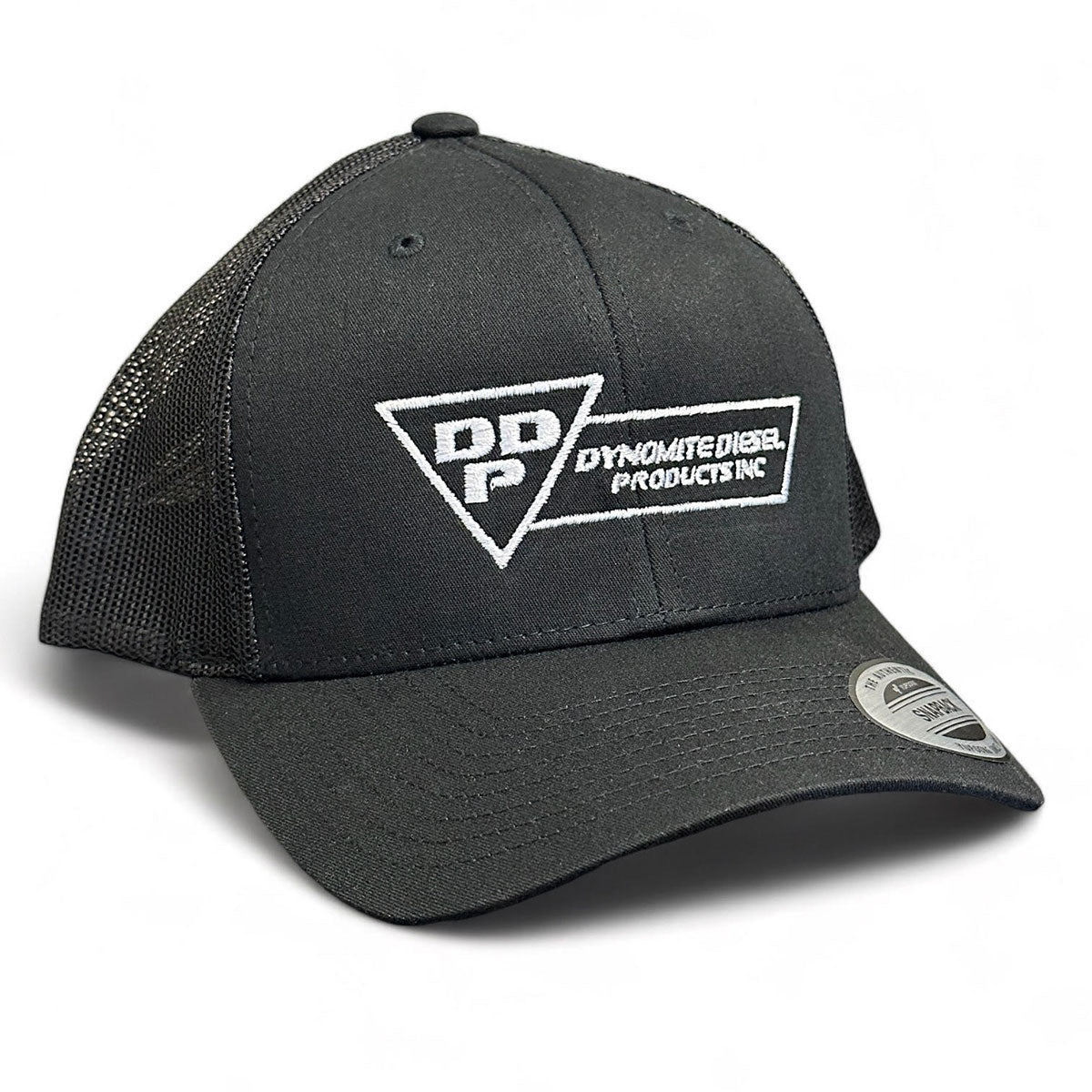 Flag Logo Snapback Hat Mesh Back Black – Dynomite Diesel Products Inc.