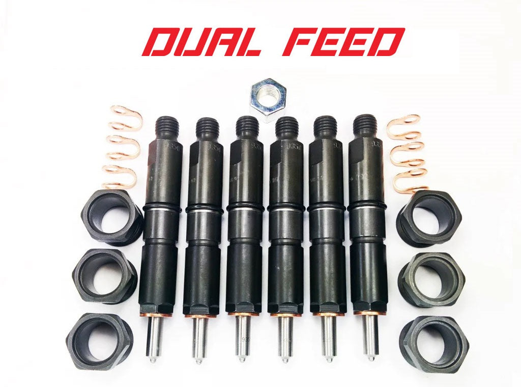 Dodge 94-98 5.9L 12 Valve Custom DUAL FEED Injector Set - Dynomite Diesel