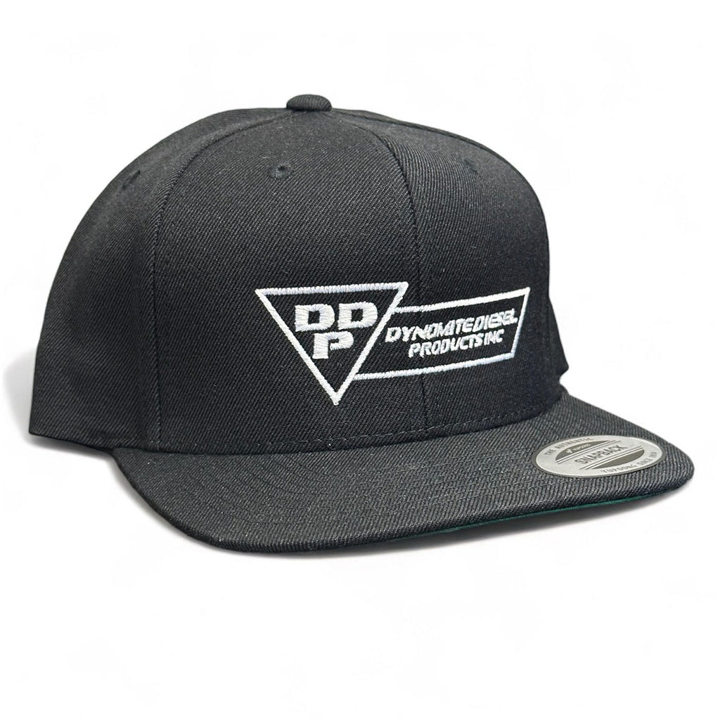 Flag Logo Snapback Hat Black