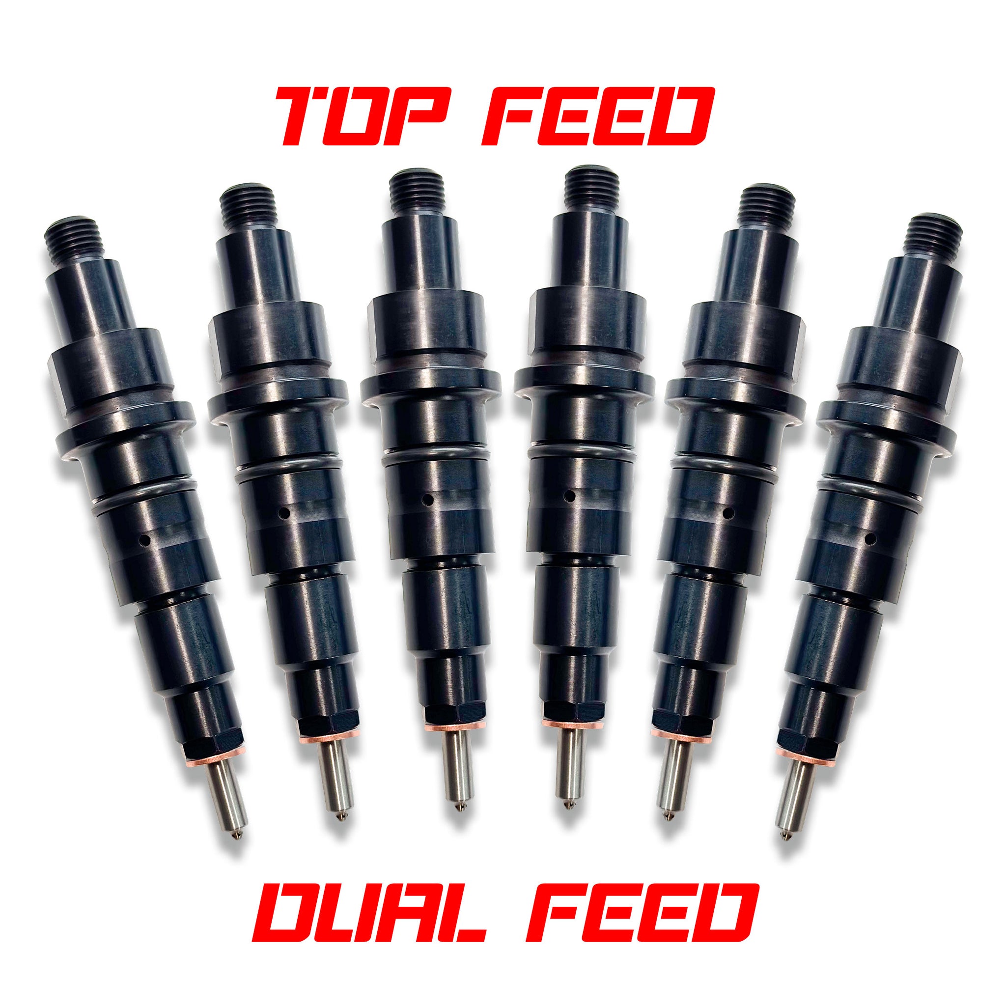 Cummins 24v Custom TOP FEED / DUAL FEED Injector Set Dynomite Diesel ...